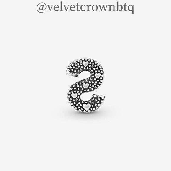 Pandora Letter S Alphabet Charm - Picture 2 of 6